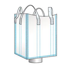 Open Top Funnel Bottom Bag